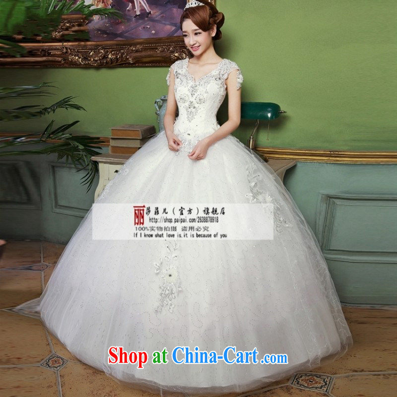 Love, Norman spring 2015 girls with white bridal New with antique Korean light V for wedding dresses and stylish lace white XXL need to be done is not returned, and a love so Pang, shopping on the Internet