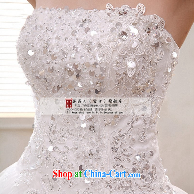 Love so Peng 2014 new Korean Princess wiped his chest, wedding dresses bridal lace retro white tie-style water drill white customers for this size will not be refunded, love so Pang, shopping on the Internet
