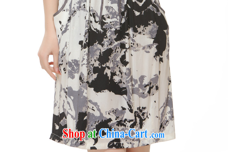 Slim li know summer 2015 new high-end heavy silk pocket, with improved modern cheongsam dress QR 512 gray XXL pictures, price, brand platters! Elections are good character, the national distribution, so why buy now enjoy more preferential! Health