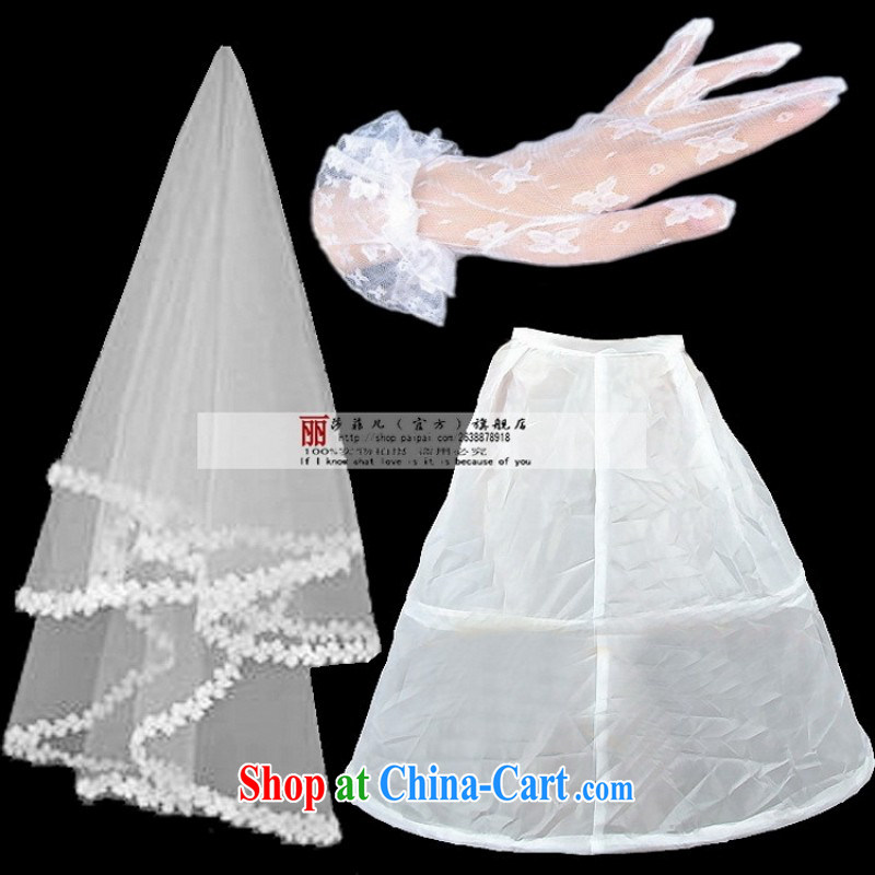 New wedding dresses 3 piece set of accessories and yarn gloves the spreader 3 Piece Combination price discount, love so Pang, and shopping on the Internet