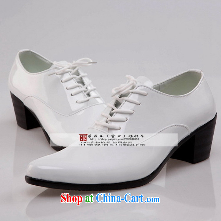 Pure White men's shoes, Leather Shoes Show chorus shoes dance shoes tie shoe increase shoes white 44 pictures, price, brand platters! Elections are good character, the national distribution, so why buy now enjoy more preferential! Health