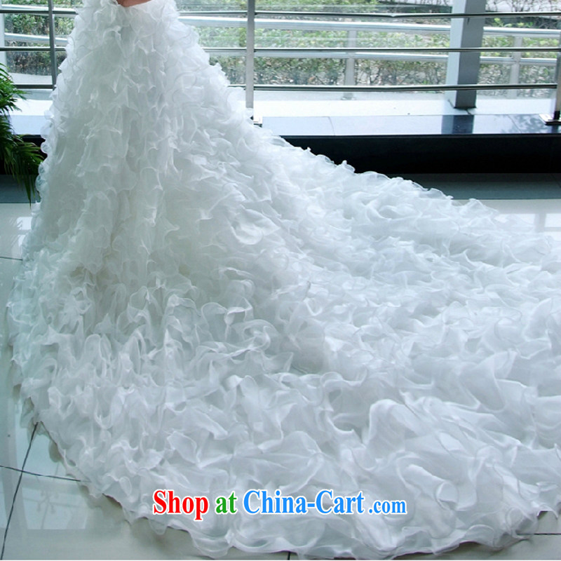 In accordance with the preceding yarn bridal wedding dresses spring Korean tail lace bare chest new 2015 the code pregnant women custom white XXL, Yong Yan good offices, shopping on the Internet