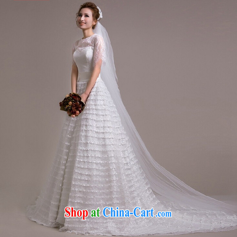 Yong-yan and stars, with Yang power wedding dresses the Field shoulder new 2015 wedding-tail package shoulder Sau San video thin wedding dresses white. size is not final, and Yong-yan good offices, shopping on the Internet