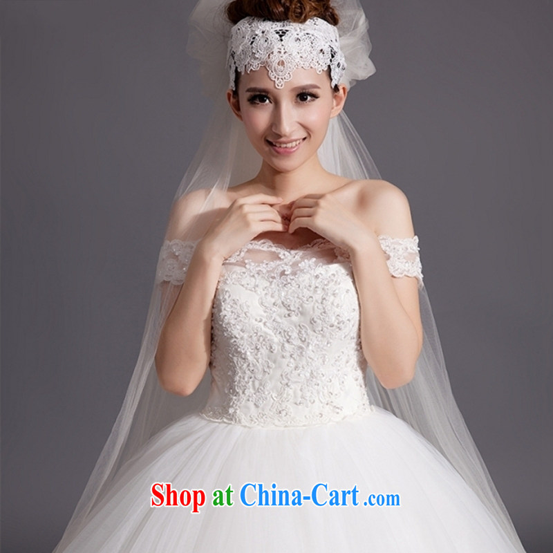 Yong-yan and bridal 2015 wedding dresses new Korean version the Field shoulder Stylish large, pregnant women retro with a purely manual wedding white. size is not final, and Yong-yan good offices, shopping on the Internet