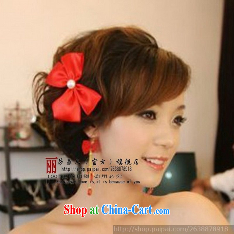 Bridal jewelry bridal head-dress bridal hair accessories red head-dress jewelry set wedding jewelry and ornaments 031 red, love so-pang, and, on-line shopping