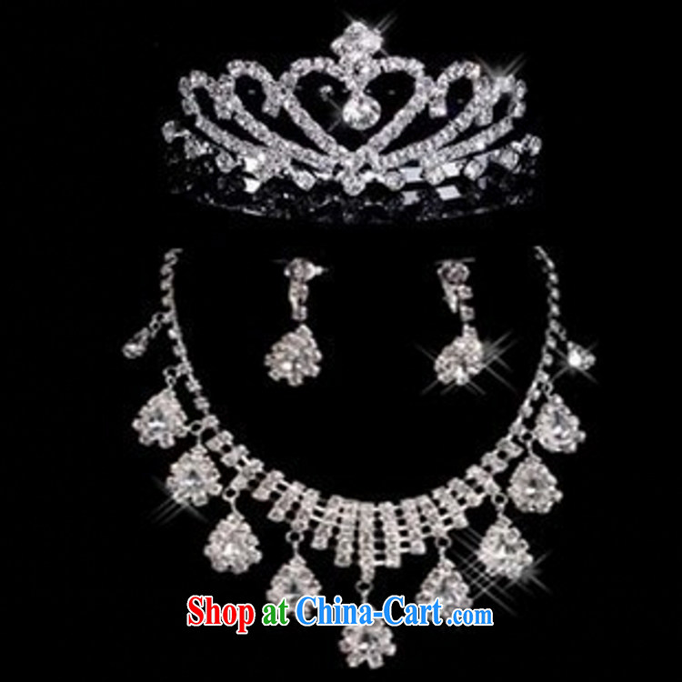 Bridal necklaces bridal Crown water drill Series Package bridal accessories 3 piece bridal jewelry white 3-piece set of pictures, price, brand platters! Elections are good character, the national distribution, so why buy now enjoy more preferential! Health