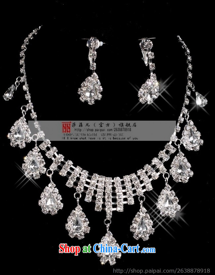 Bridal necklaces bridal Crown water drill Series Package bridal accessories 3 piece bridal jewelry white 3-piece set of pictures, price, brand platters! Elections are good character, the national distribution, so why buy now enjoy more preferential! Health
