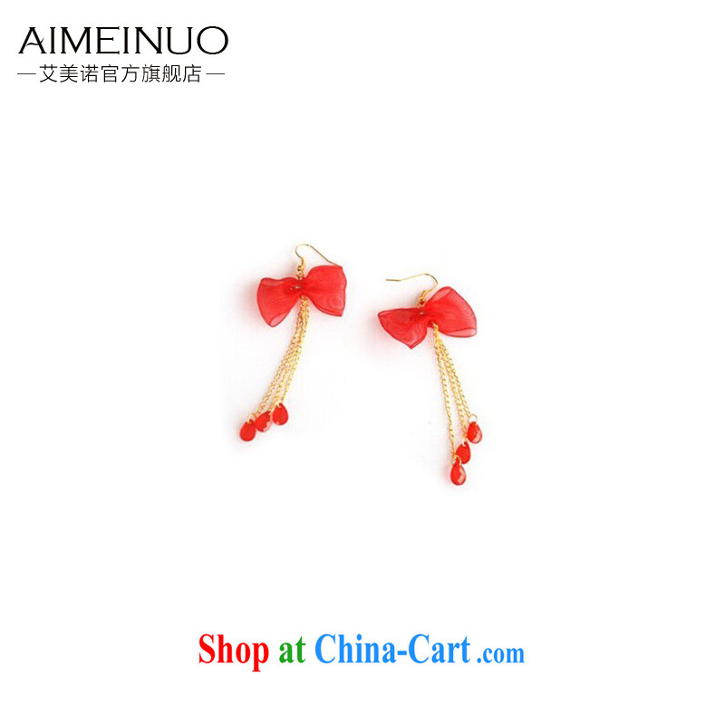 The United States, wedding dresses bridal accessories Combination head-dress red wedding accessories and stylish new kit T 309 red, the American (Imeinuo), shopping on the Internet