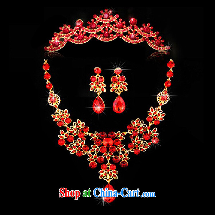 2015 red water drilling bridal wedding jewelry Korean-style Crown 3 piece chain dress with jewelry bridal wedding accessories wedding accessories images, price, brand platters! Elections are good character, the national distribution, so why buy now enjoy more preferential! Health