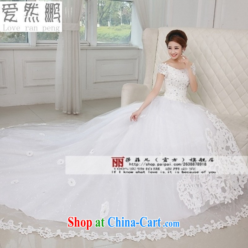 Love so Peng 2015 new Princess one shoulder wedding dresses and the Korean version water drilling video thin alignment to bind with the code will be done in M pieced, so Pang, shopping on the Internet