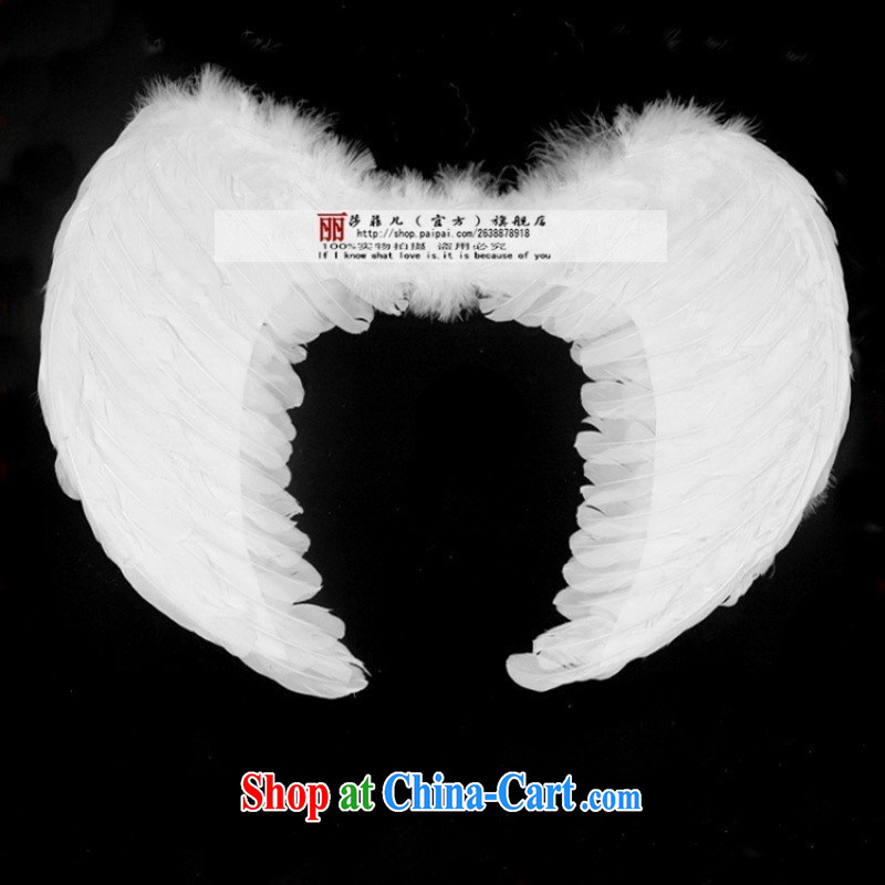 special children's decor Angel wings feather wings wedding children's entertainment wings white wings Small S, love so Pang, shopping on the Internet