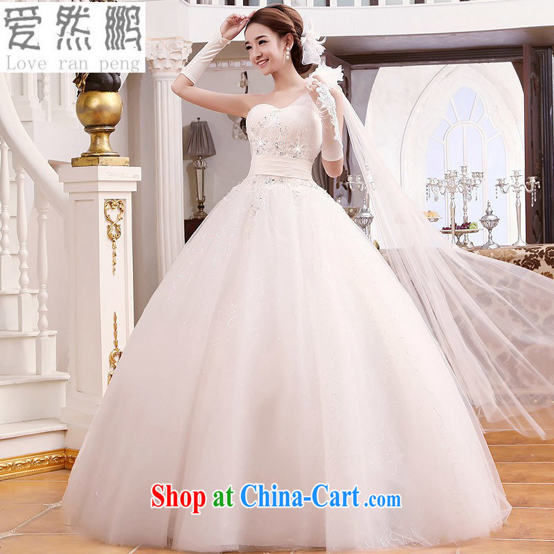 Love so Peng 2014 new Korean single shoulder straps Princess skirt stays marriages wedding dresses 016 new paragraph on the marketing customers to size the do not return