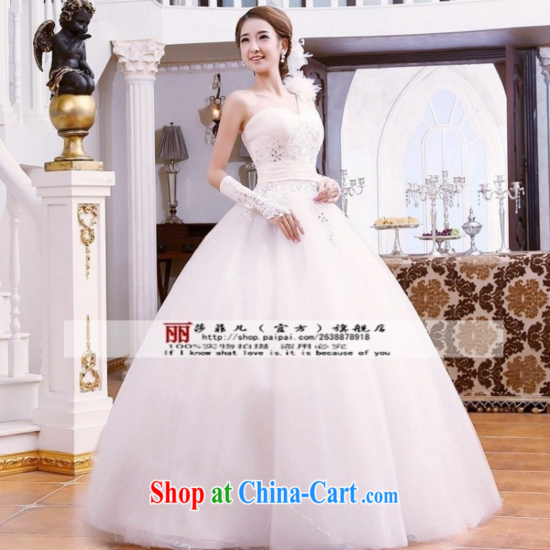 Love so Peng 2014 new Korean single shoulder straps Princess skirt stays marriages wedding dresses 016 New on the customer to size up to do not return, love so Pang, shopping on the Internet