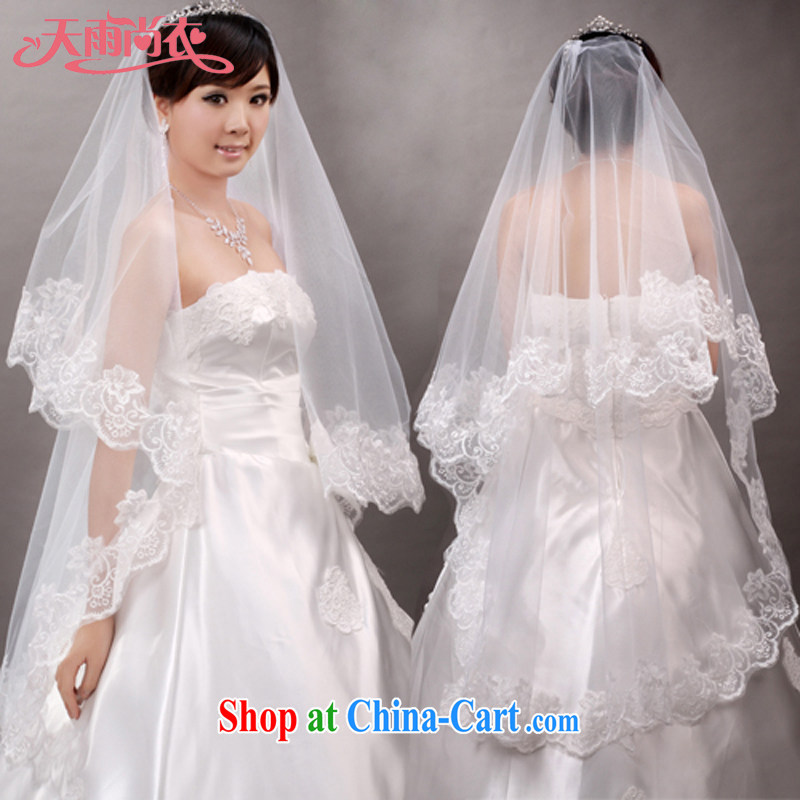 Rain Coat yet MARRIAGE AND LEGAL bridal wedding styling and yarn bridal head yarn lace the lace white head yarn TS 8 pure white 3 M, rain is clothing, and shopping on the Internet