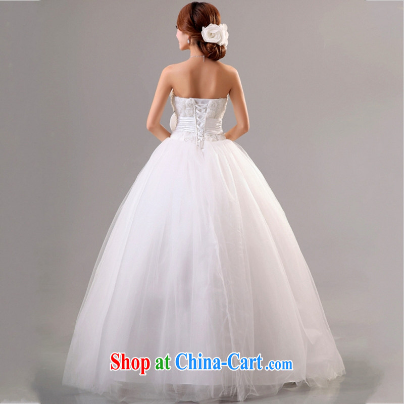 According to the 2015 Uganda new sweet winter Princess bride wedding wiped his chest Korean version with shaggy wedding white. size will not be refunded, Yong Yan good offices, shopping on the Internet