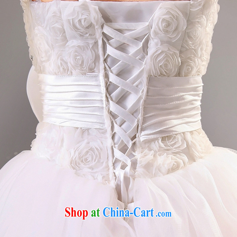 According to the 2015 Uganda new sweet winter Princess bride wedding wiped his chest Korean version with shaggy wedding white. size will not be refunded, Yong Yan good offices, shopping on the Internet