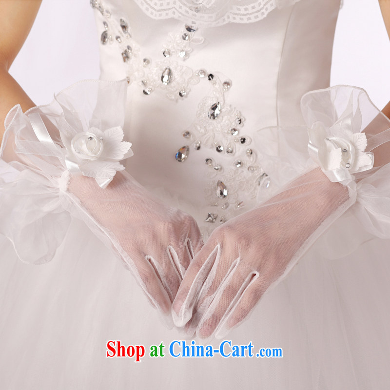 Rain is still Yi New marriages, short yarn gloves dress wedding gloves white package the gloves ST 033 m White, rain is still Yi, shopping on the Internet