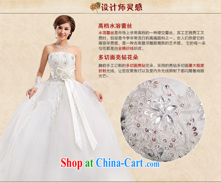 Honeymoon bridal wedding dresses 2015 new Korean lace wiped his chest to tie wedding bridal marriage wedding manually insert drill wedding white XS pictures, price, brand platters! Elections are good character, the national distribution, so why buy now enjoy more preferential! Health