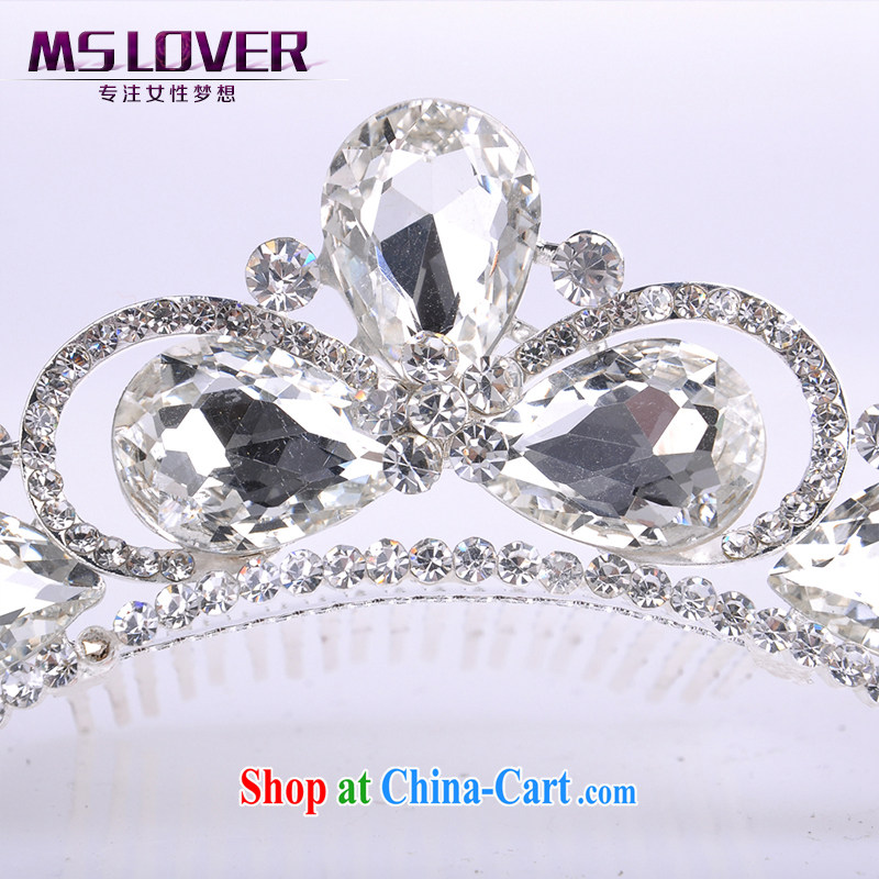 MSlover flower accessories water drilling children crown and ornaments Korean Princess hair accessories children's performances and the comb small Crown silver silver, name, Elizabeth (MSLOVER), and, on-line shopping