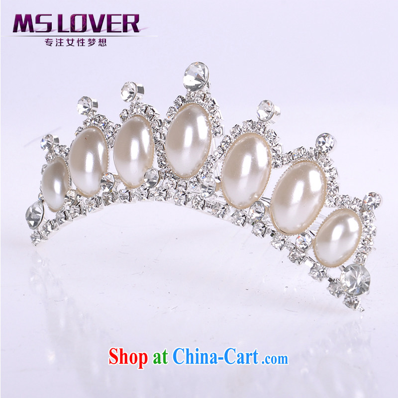 MSlover flower accessories water drilling children's crown and ornaments Korean Princess hair accessories children's performances and the comb small Crown SP 0087 silver, name, Mona Lisa (MSLOVER), shopping on the Internet