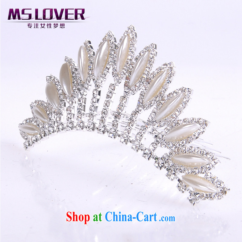 MSlover flower accessories water drilling children's crown and ornaments Korean Princess hair accessories children's performances and the comb small Crown SP 0088 silver, name, Mona Lisa (MSLOVER), and, on-line shopping