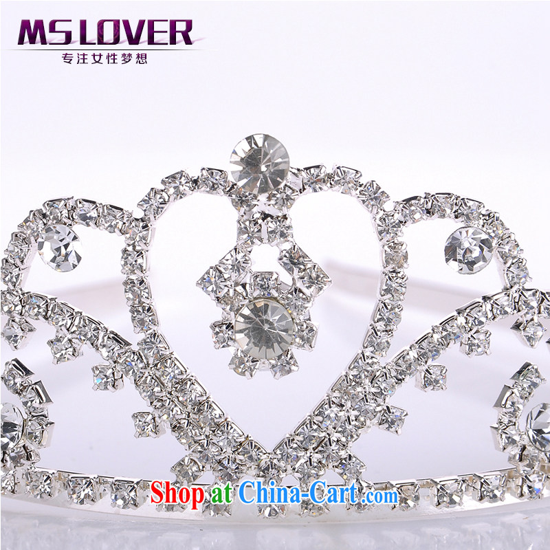 MSlover flash crystal alloy bridal Crown bridal accessories and hair accessories wedding hair accessories the clamp SP 1081 silver, name, Mona Lisa (MSLOVER), shopping on the Internet