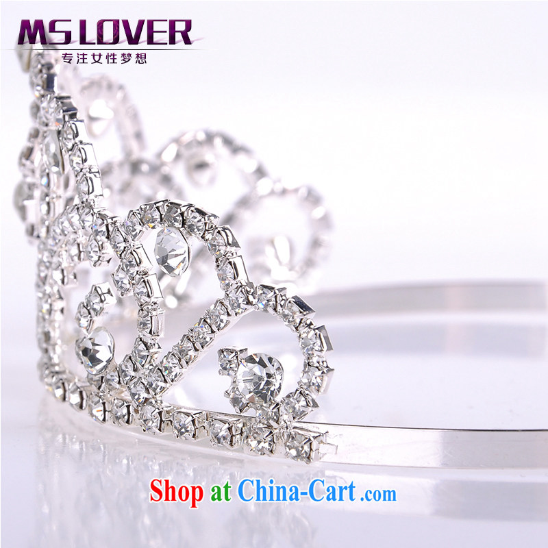MSlover flash crystal alloy bridal Crown bridal accessories and hair accessories wedding hair accessories the clamp SP 1081 silver, name, Mona Lisa (MSLOVER), shopping on the Internet