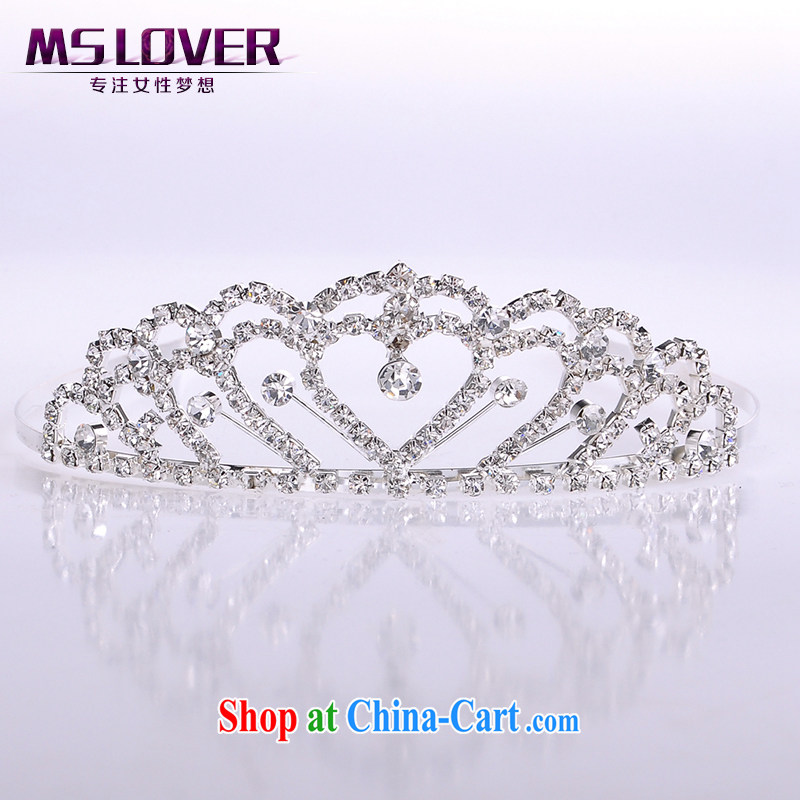 MSlover flash crystal alloy bridal Crown bridal accessories and ornaments hair accessories wedding hair accessories the clamp SP 1070 silver