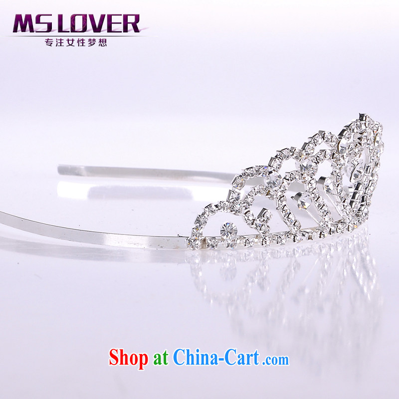 MSlover flash crystal alloy bridal Crown bridal accessories and hair accessories wedding hair accessories the clamp SP 1070 silver, name, Mona Lisa (MSLOVER), shopping on the Internet