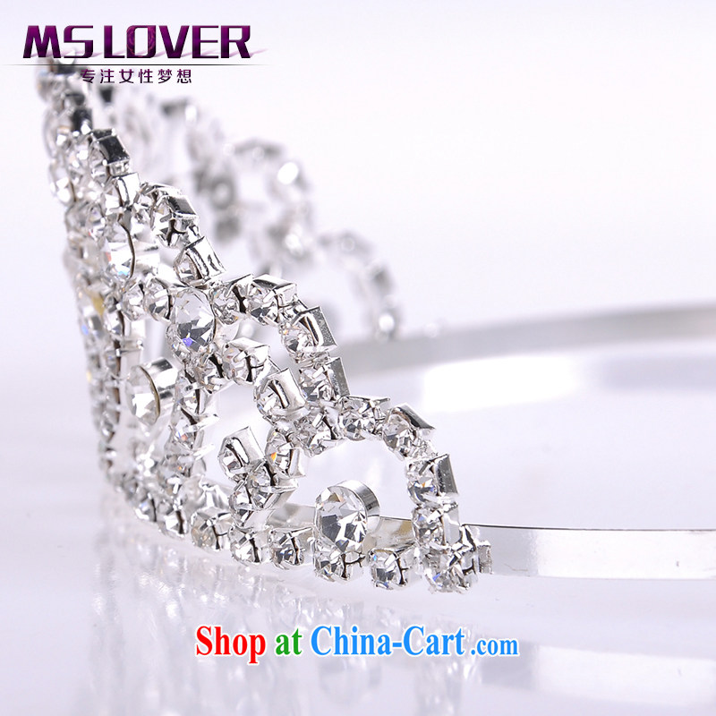 MSlover flash crystal alloy bridal Crown bridal accessories and hair accessories wedding hair accessories the clamp SP 1070 silver, name, Mona Lisa (MSLOVER), shopping on the Internet
