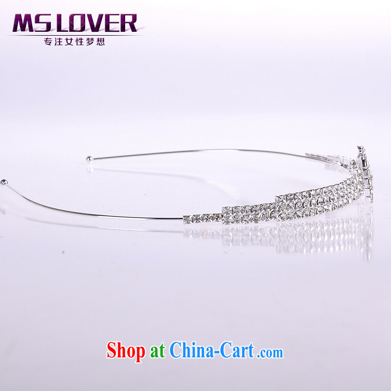 MSlover bow-tie crystal alloy bridal Crown bridal accessories and ornaments, decorated Wedding hair accessories the clamp SP 1061 silver, name, Mona Lisa (MSLOVER), shopping on the Internet