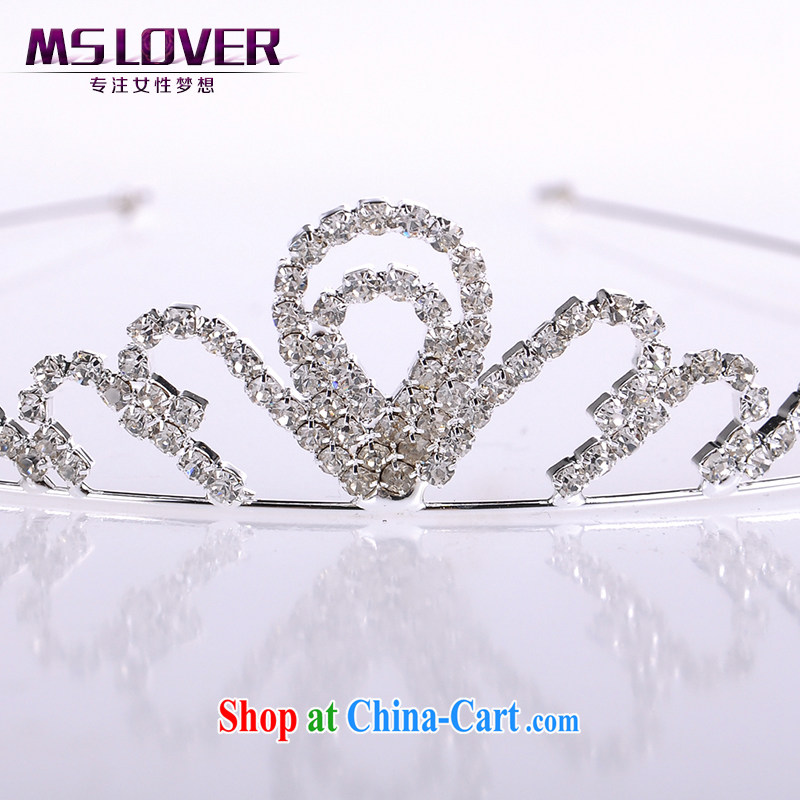 MSlover flash crystal alloy bridal Crown bridal accessories and hair accessories wedding hair accessories the clamp SP 1060 silver, name, Mona Lisa (MSLOVER), shopping on the Internet