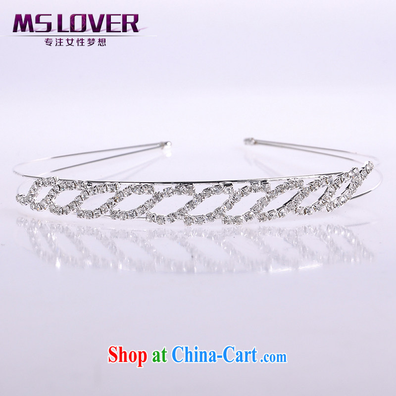 MSlover flash crystal alloy bridal Crown bridal accessories and hair accessories wedding hair accessories the clamp SP 1059 silver, name, Mona Lisa (MSLOVER), shopping on the Internet