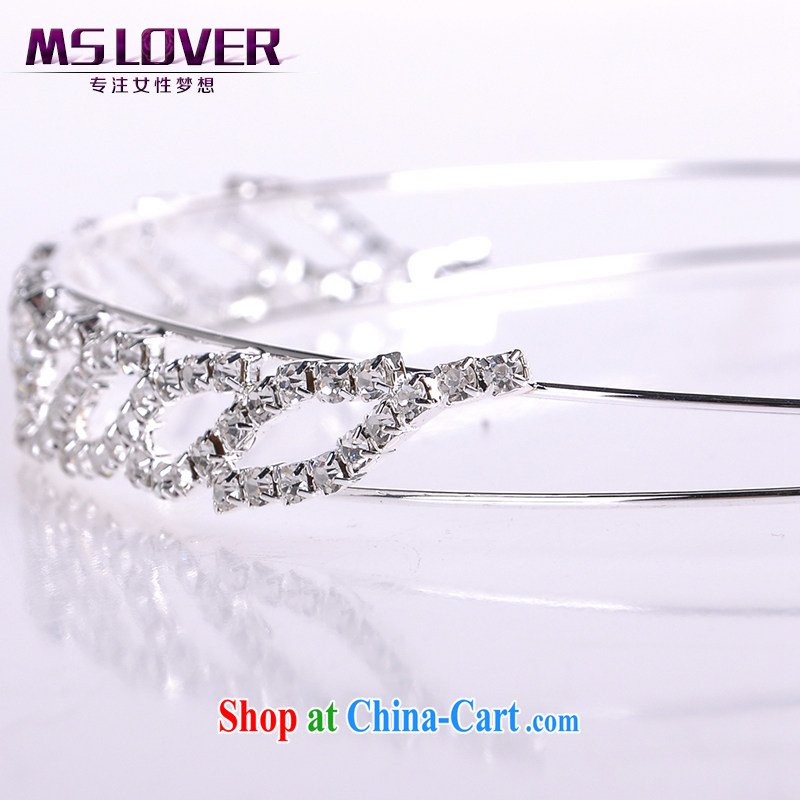 MSlover flash crystal alloy bridal Crown bridal accessories and hair accessories wedding hair accessories the clamp SP 1059 silver, name, Mona Lisa (MSLOVER), shopping on the Internet
