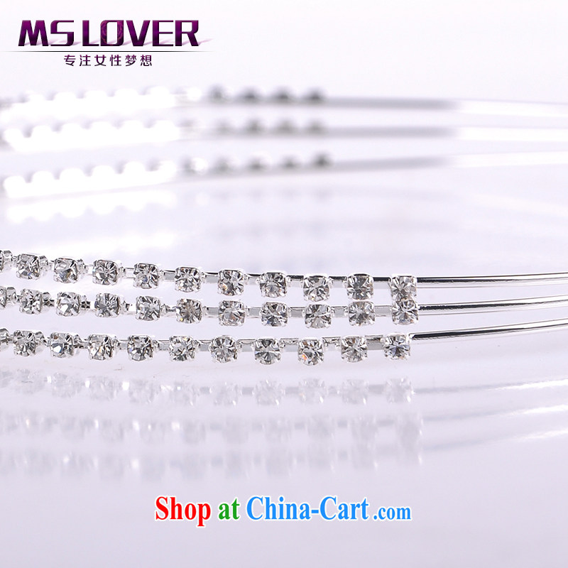 MSlover flash crystal alloy bridal Crown bridal accessories and hair accessories wedding hair accessories comb SP 1057 silver, name, Mona Lisa (MSLOVER), shopping on the Internet