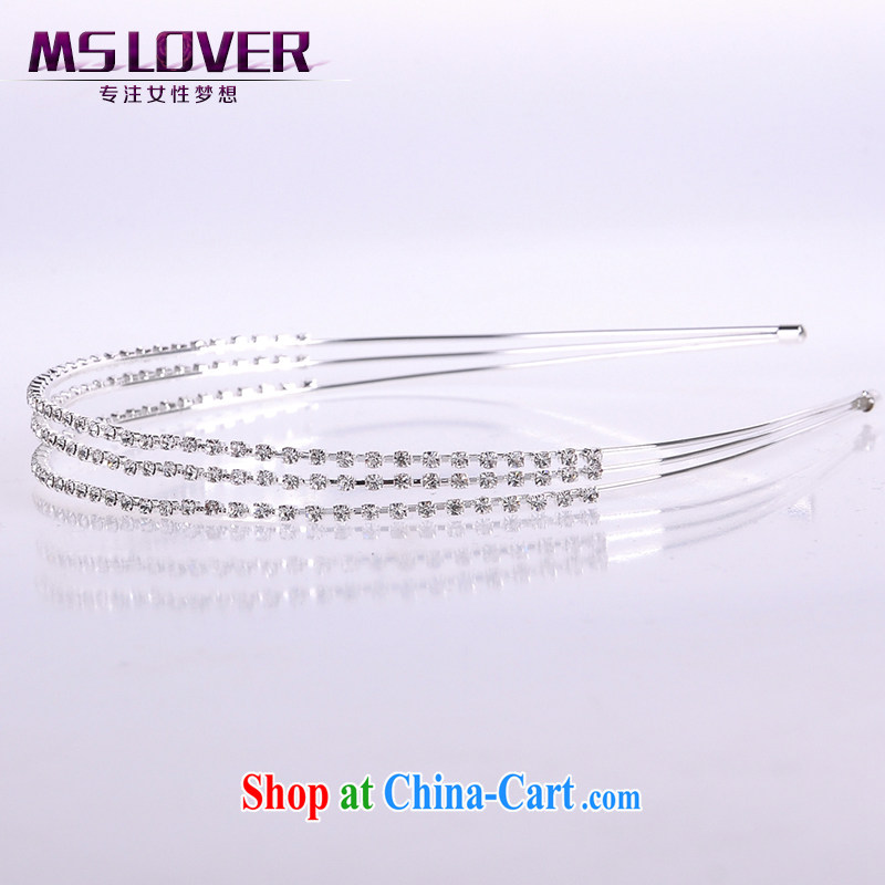 MSlover flash crystal alloy bridal Crown bridal accessories and hair accessories wedding hair accessories comb SP 1057 silver, name, Mona Lisa (MSLOVER), shopping on the Internet