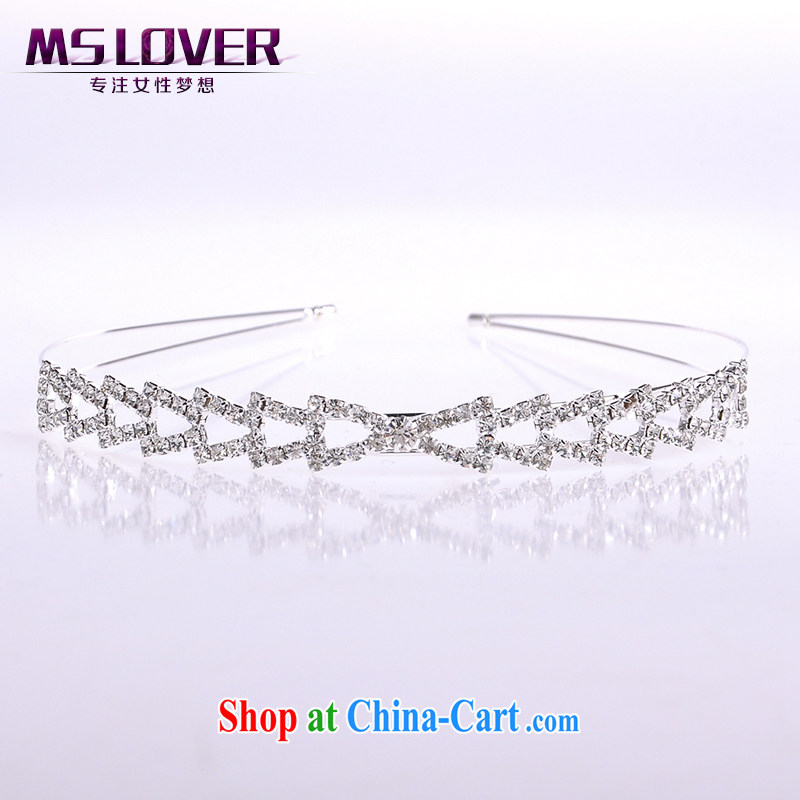MSlover flash crystal alloy bridal Crown bridal accessories and ornaments hair accessories wedding hair accessories the clamp SP 1054 silver