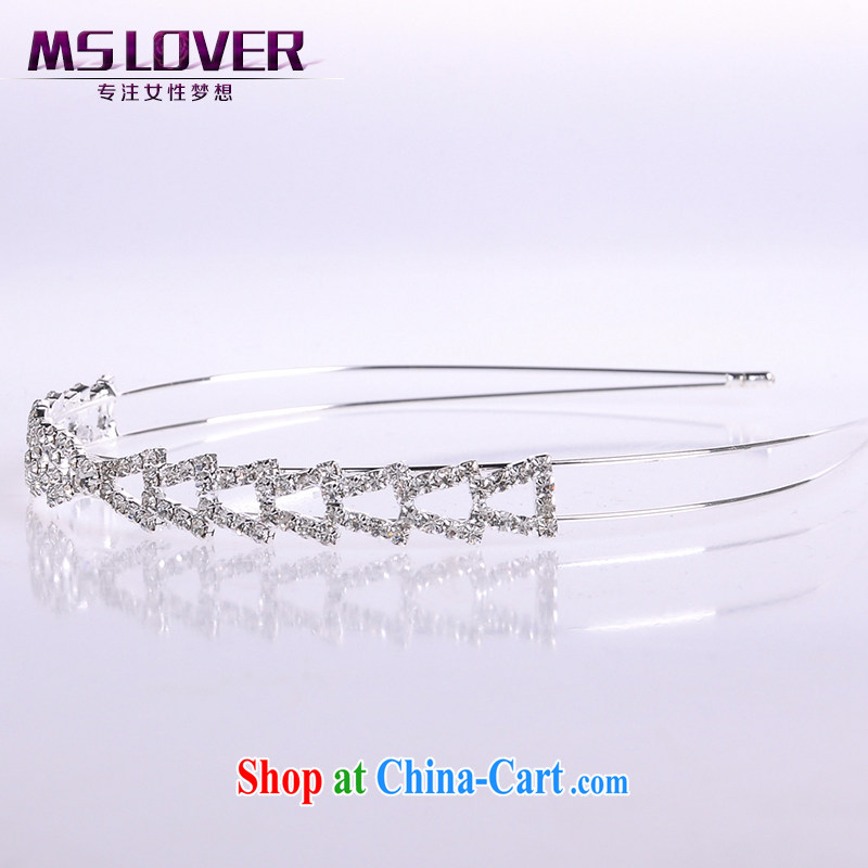 MSlover flash crystal alloy bridal Crown bridal accessories and hair accessories wedding hair accessories the clamp SP 1054 silver, name, Mona Lisa (MSLOVER), shopping on the Internet