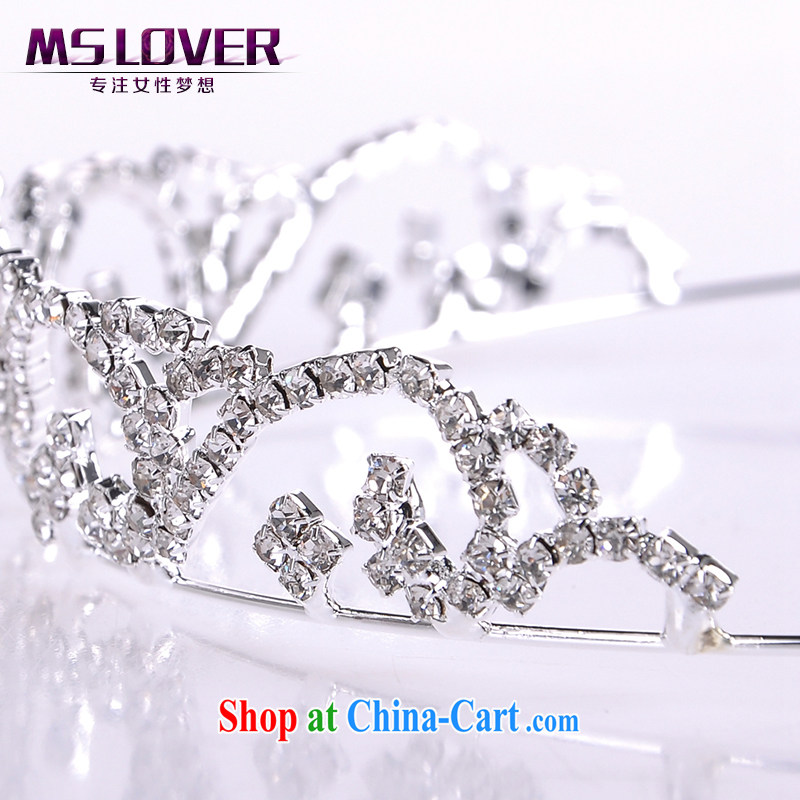 MSlover flash crystal alloy bridal Crown bridal accessories and hair accessories wedding hair accessories comb SP 1052 silver, name, Mona Lisa (MSLOVER), shopping on the Internet