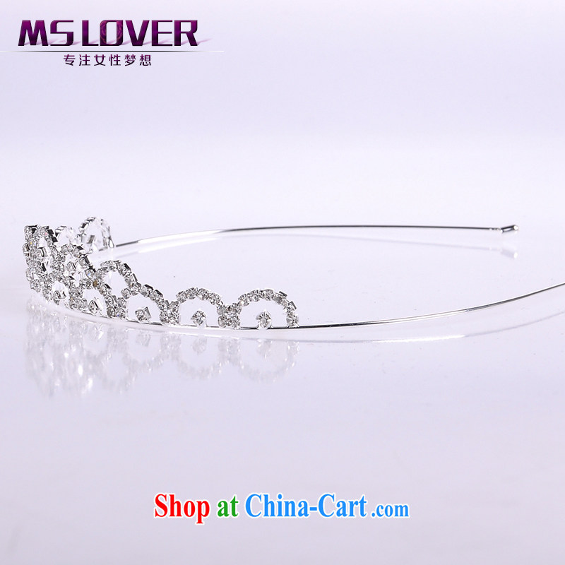 MSlover flash crystal alloy bridal Crown bridal accessories and hair accessories wedding hair accessories the clamp SP 1053 silver, name, Mona Lisa (MSLOVER), shopping on the Internet