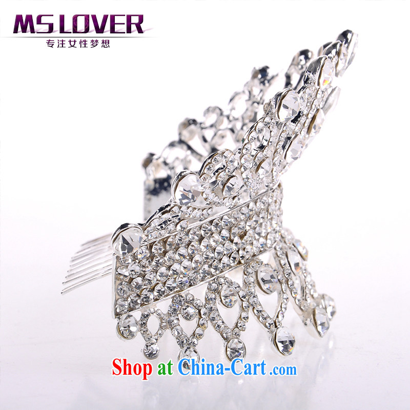 MSlover crystal alloy new granny Crown bridal accessories and hair accessories wedding hair accessories SP 0139 silver, famous Mona Lisa (MSLOVER), shopping on the Internet