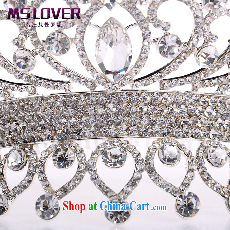 MSlover crystal alloy new granny Crown bridal accessories and hair accessories wedding hair accessories SP 0139 silver, famous Mona Lisa (MSLOVER), shopping on the Internet