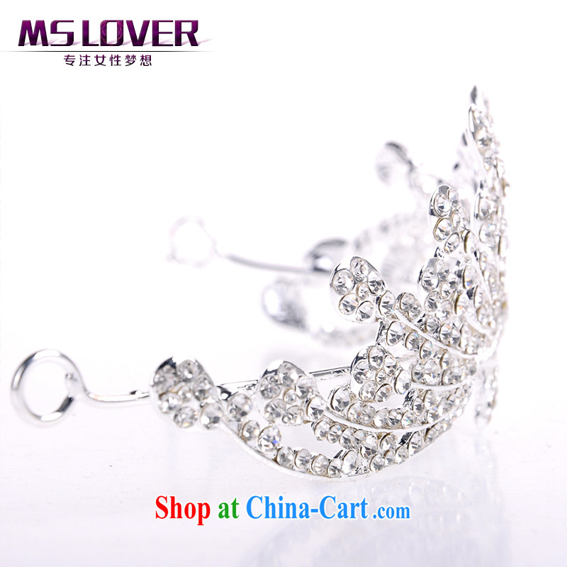 MSlover dancing phoenix auspicious sparkling crystal alloy bridal Crown bridal accessories and ornaments, decorated Wedding hair accessories SP 0130 silver, name, Mona Lisa (MSLOVER), shopping on the Internet