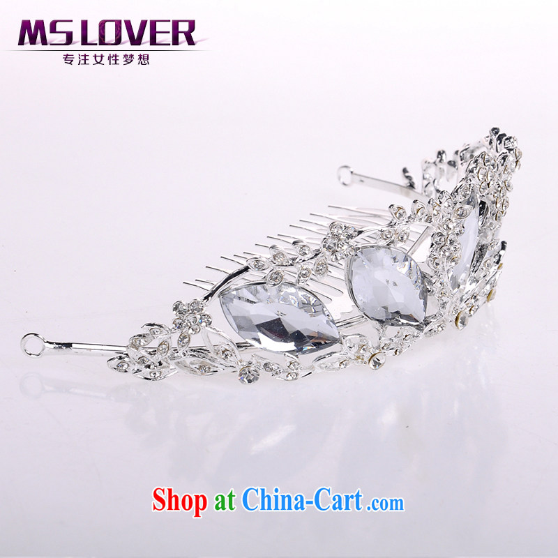 MSlover sparkling crystal alloy bridal Crown bridal accessories and hair accessories wedding hair accessories SP 0118 silver, name, Mona Lisa (MSLOVER), shopping on the Internet