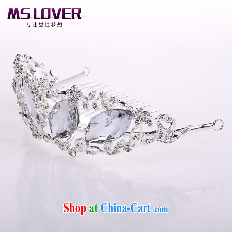 MSlover sparkling crystal alloy bridal Crown bridal accessories and hair accessories wedding hair accessories SP 0118 silver, name, Mona Lisa (MSLOVER), shopping on the Internet