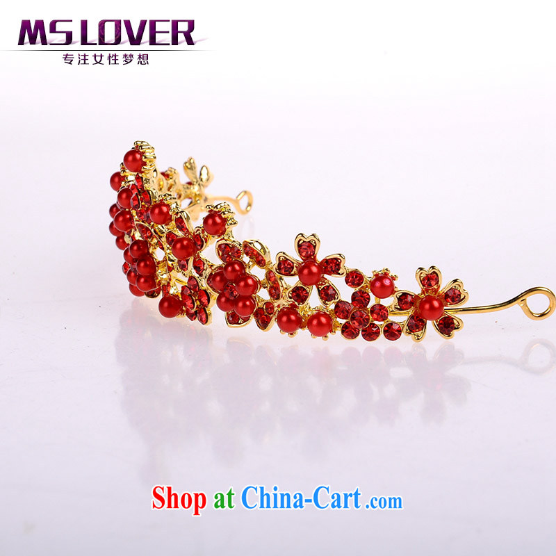 Haze MSlover Ambilight Spectra crystal alloy bridal Crown bridal accessories and ornaments, decorated Wedding hair accessories red SP 0115 red, name, Mona Lisa (MSLOVER), shopping on the Internet