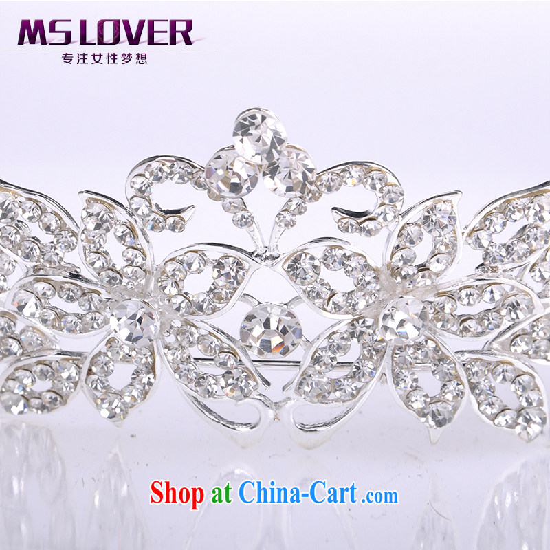 MSlover crystal alloy bridal Crown bridal accessories and hair accessories wedding hair accessories SP 0107 silver, name, Mona Lisa (MSLOVER), shopping on the Internet