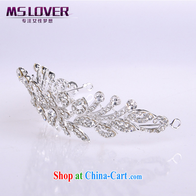 MSlover crystal alloy bridal Crown bridal accessories and hair accessories wedding hair accessories SP 0107 silver, name, Mona Lisa (MSLOVER), shopping on the Internet