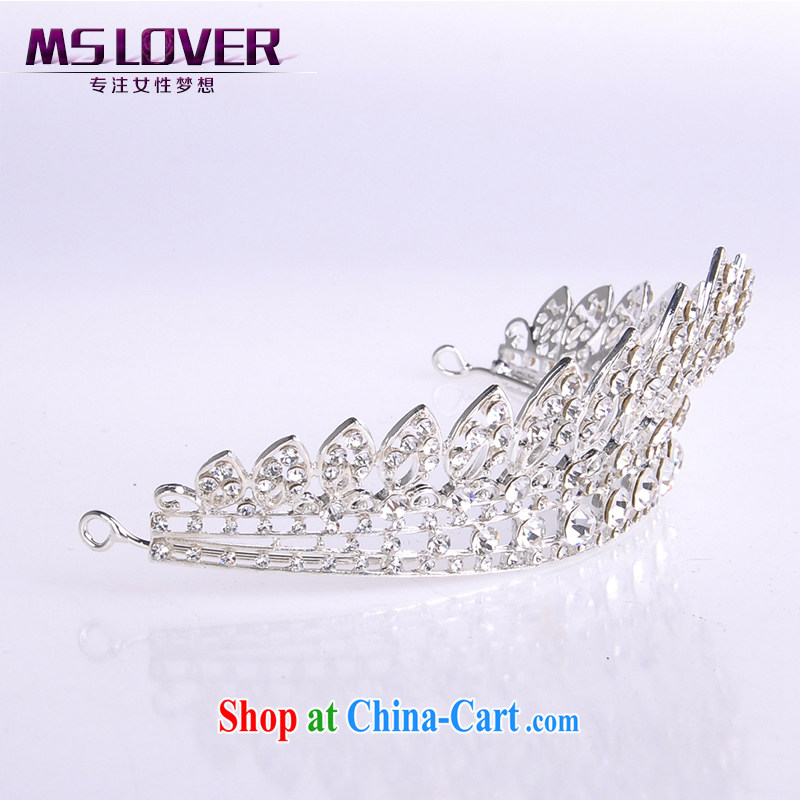 MSlover crystal alloy bridal Crown bridal accessories and hair accessories wedding hair accessories SP 0106 silver, name, Mona Lisa (MSLOVER), shopping on the Internet