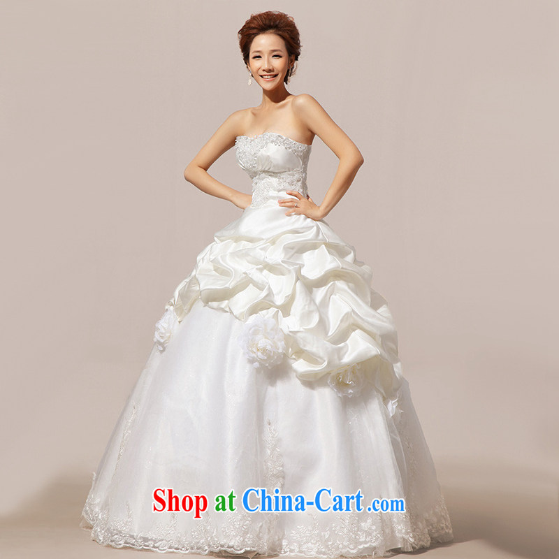 Rain is still Yi marriages 2015 new manual drilling upscale with Princess tie wedding HS 842 white XXL, rain is clothing, and shopping on the Internet